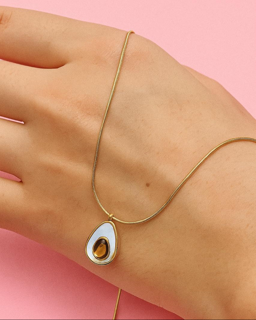 Gold Avocado Pendent