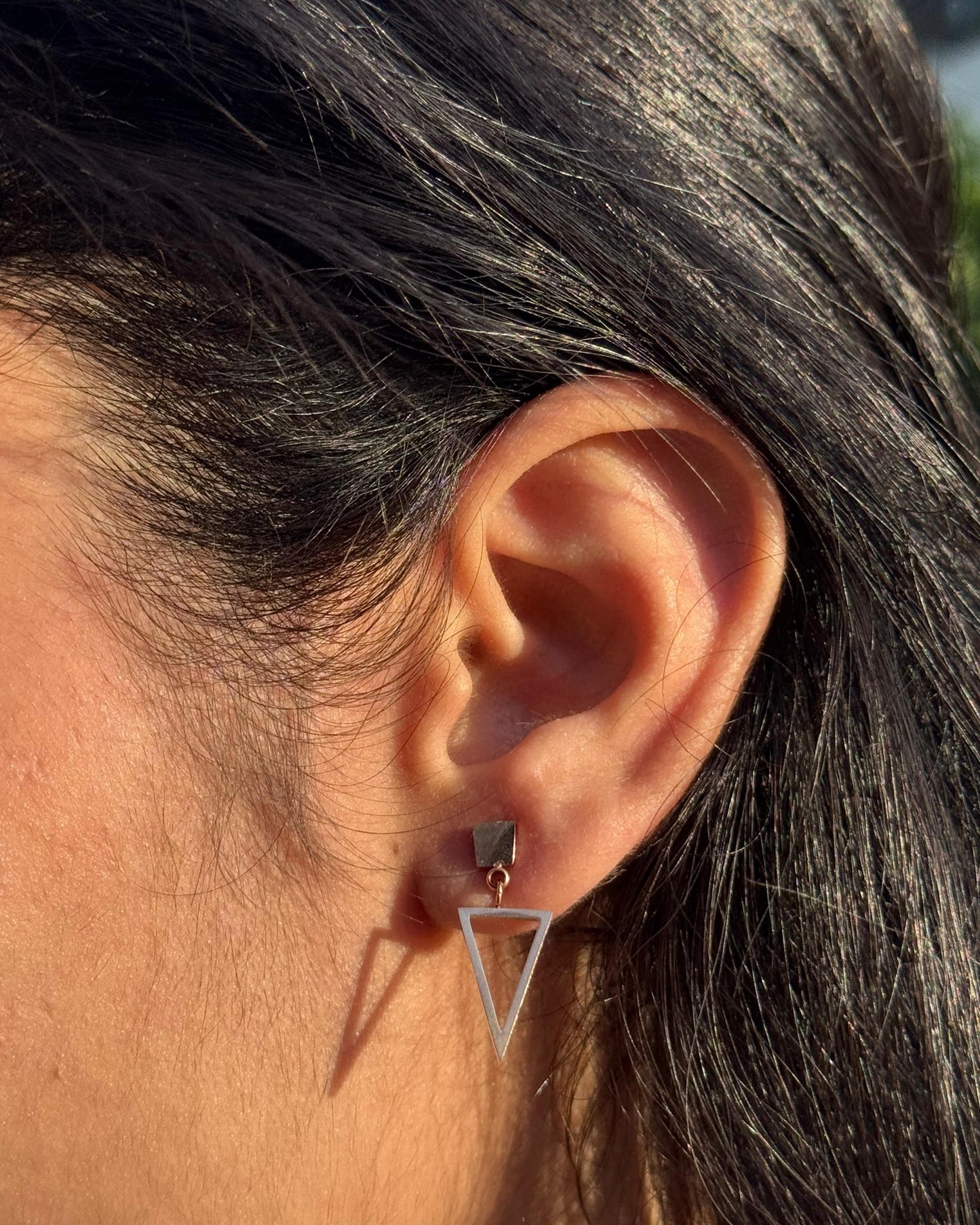 Trapezoid Hanging  Earrings