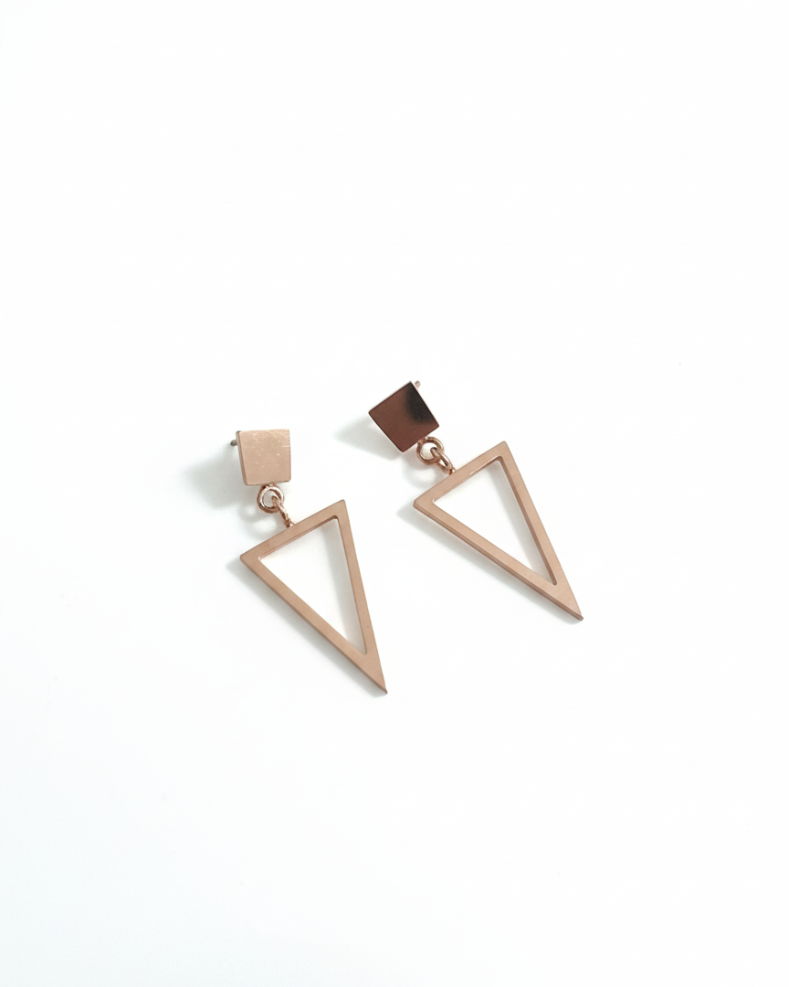 Trapezoid Hanging  Earrings