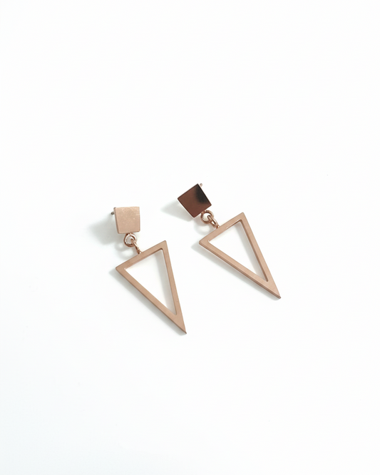 Trapezoid Hanging  Earrings