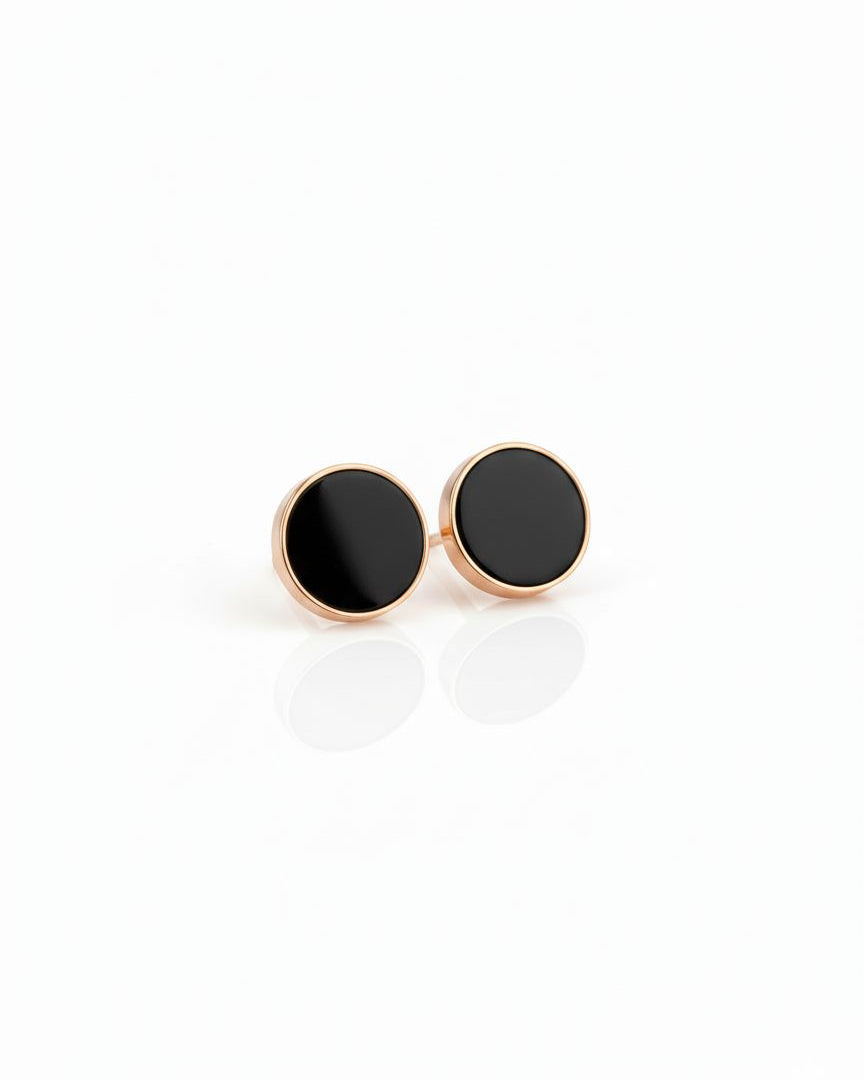 Black Stud Earrings