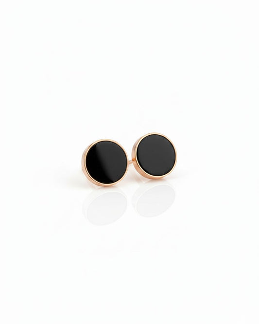 Black Stud Earrings